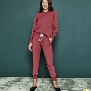 Summersalt Lounge Outfit in Rosewood, size Large